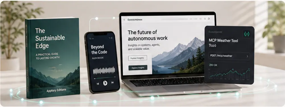 Apptory agent loop minting e-books, websites, and micro apps